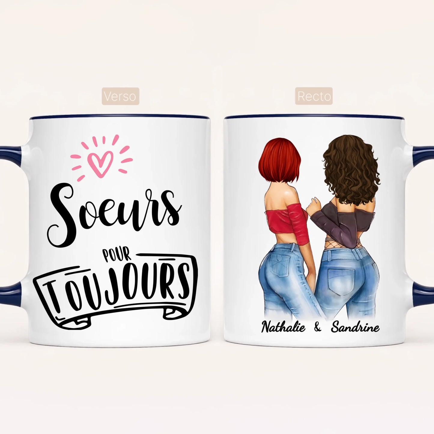 2 Soeurs Canons | Mug Personnalisé