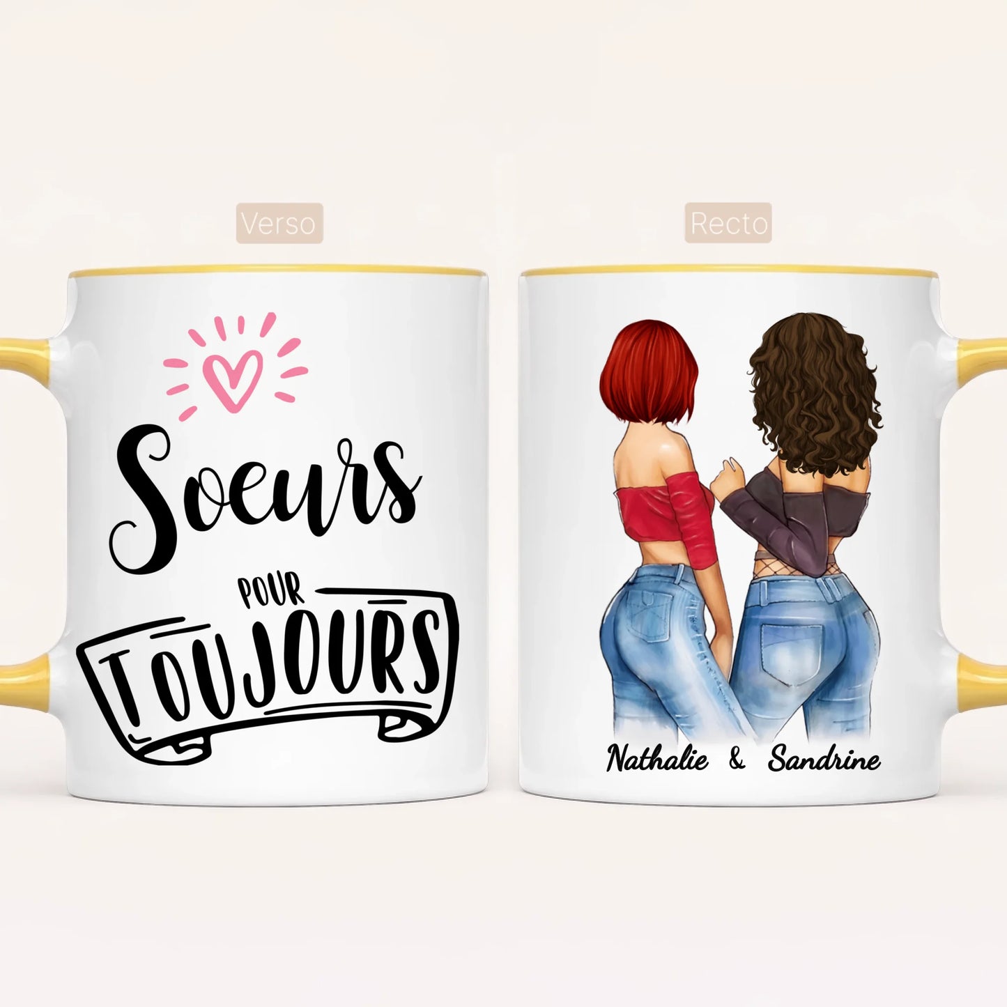2 Soeurs Canons | Mug Personnalisé