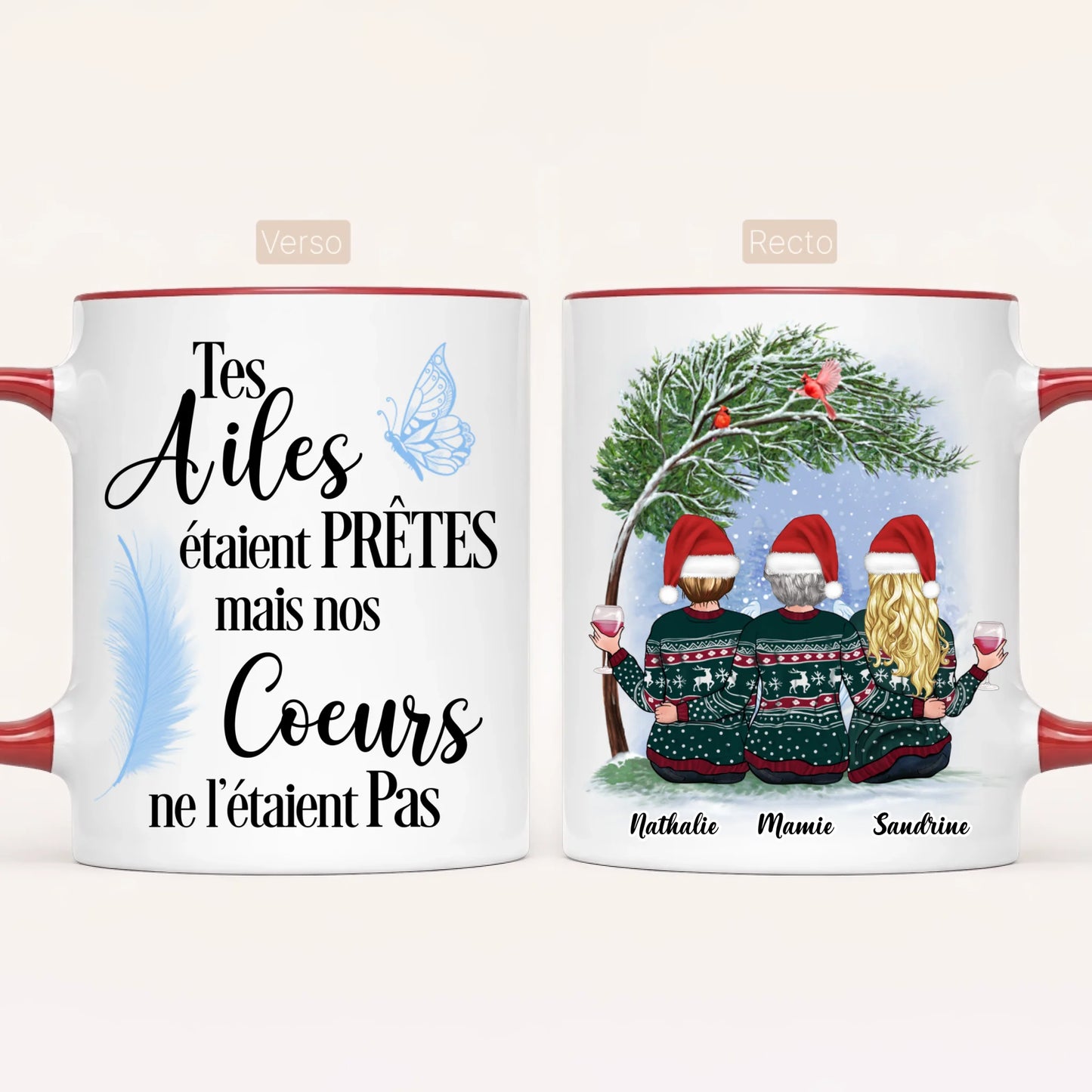 Mamie & 2 Petites-Filles | Hommage | Mug Personnalisé