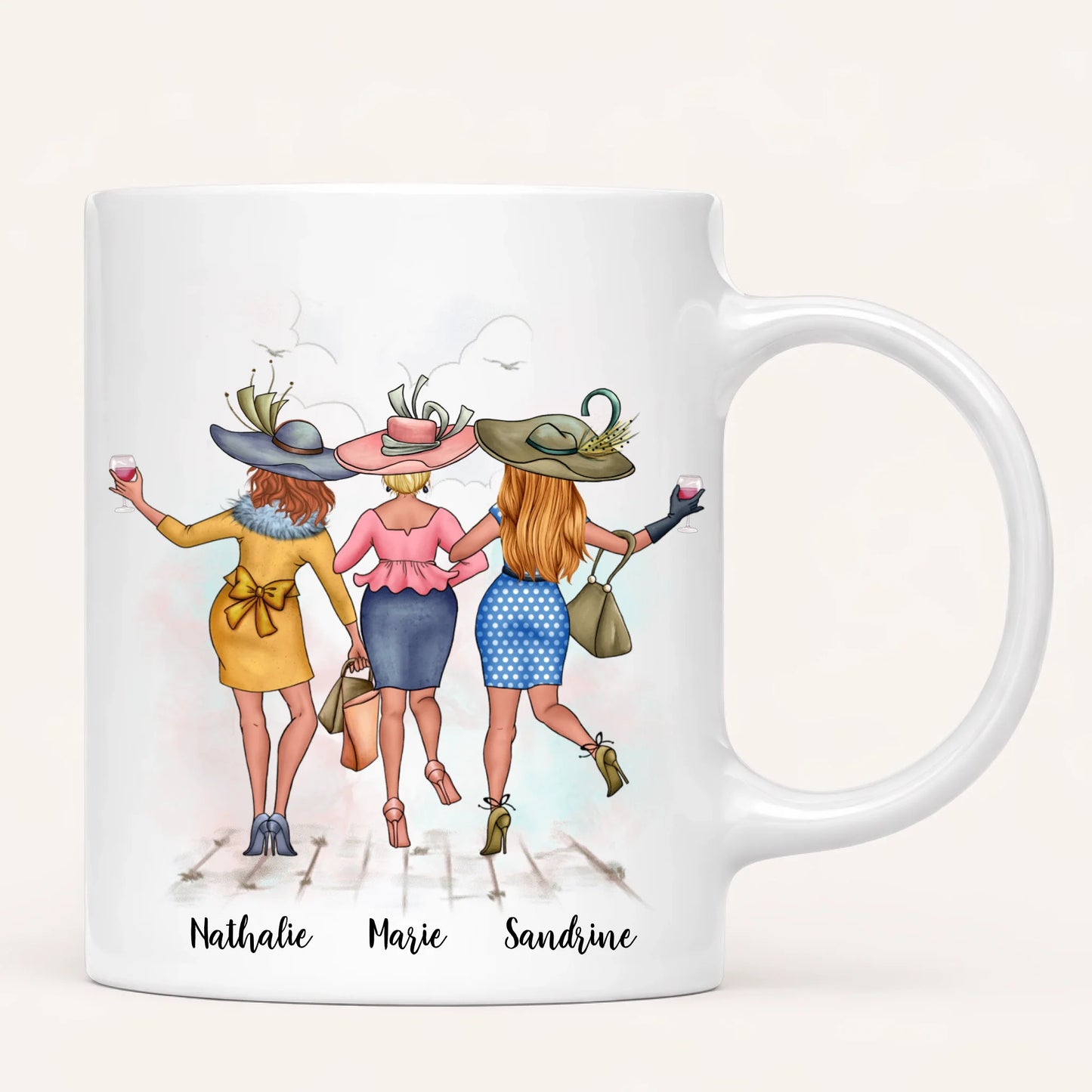 3 Soeurs Élégantes | Mug Personnalisé