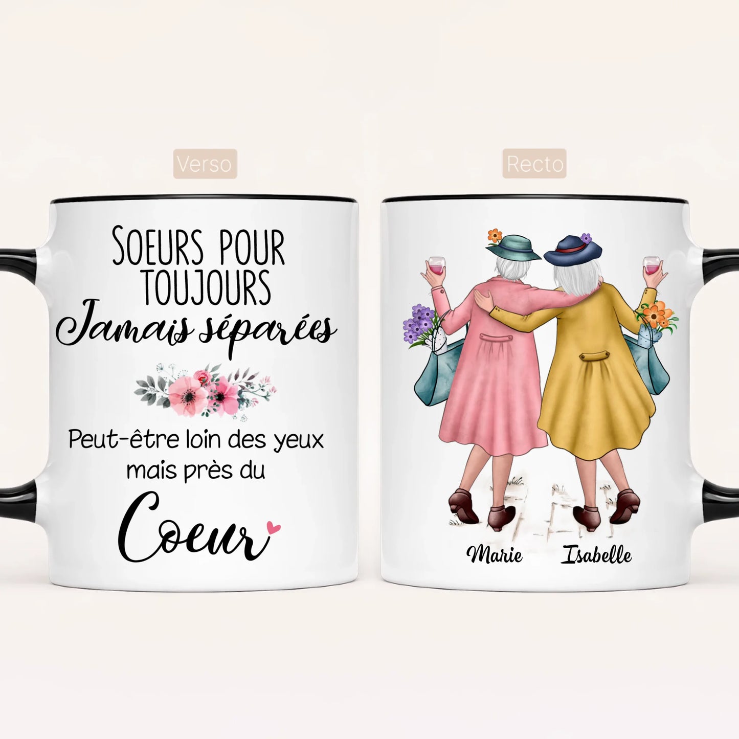 2 Soeurs Matures | Mug Personnalisé