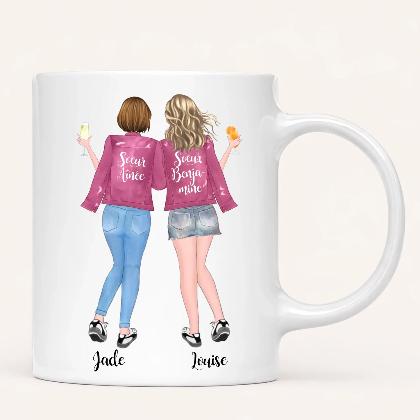 Jusqu'à 5 Soeurs | Mug Personnalisé