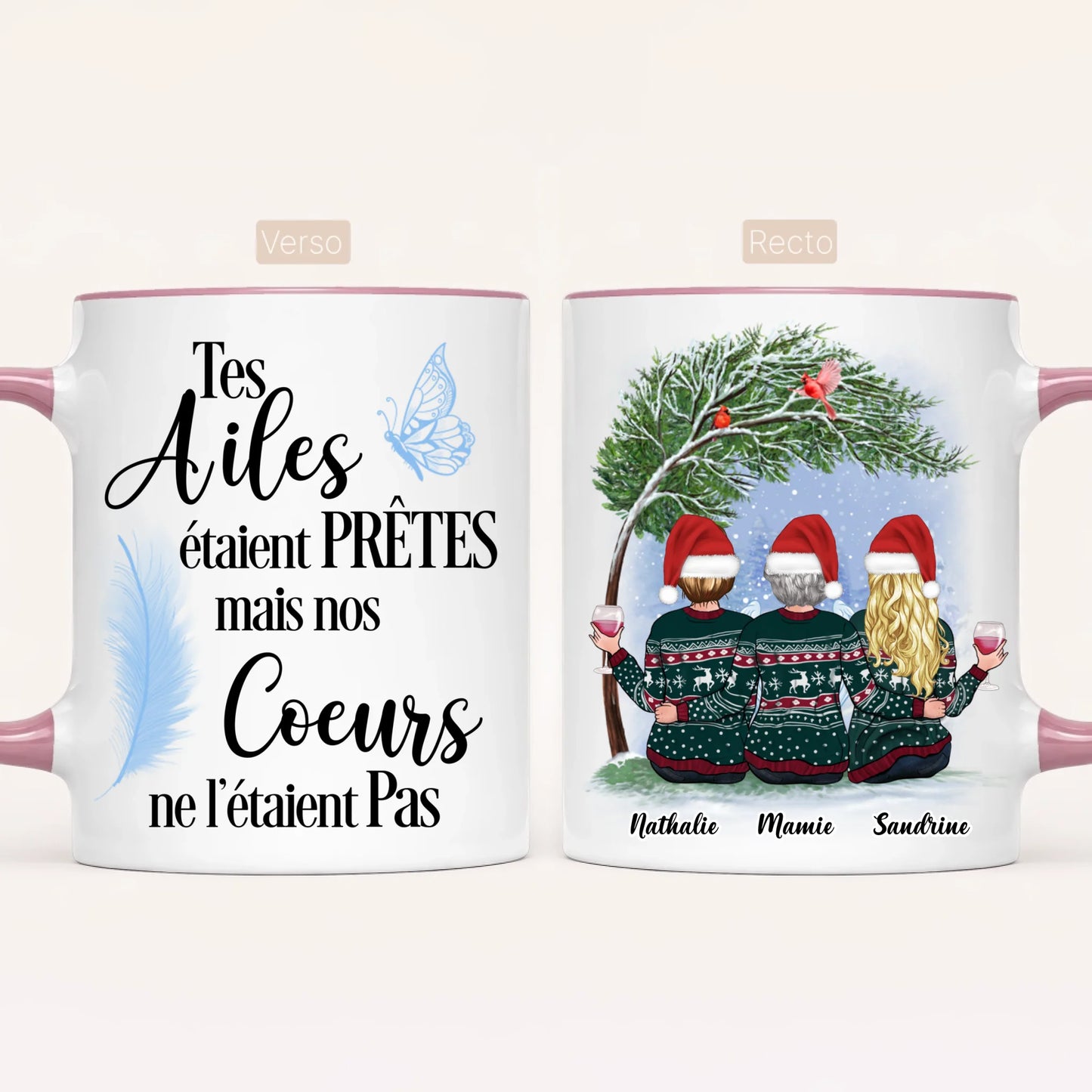 Mamie & 2 Petites-Filles | Hommage | Mug Personnalisé