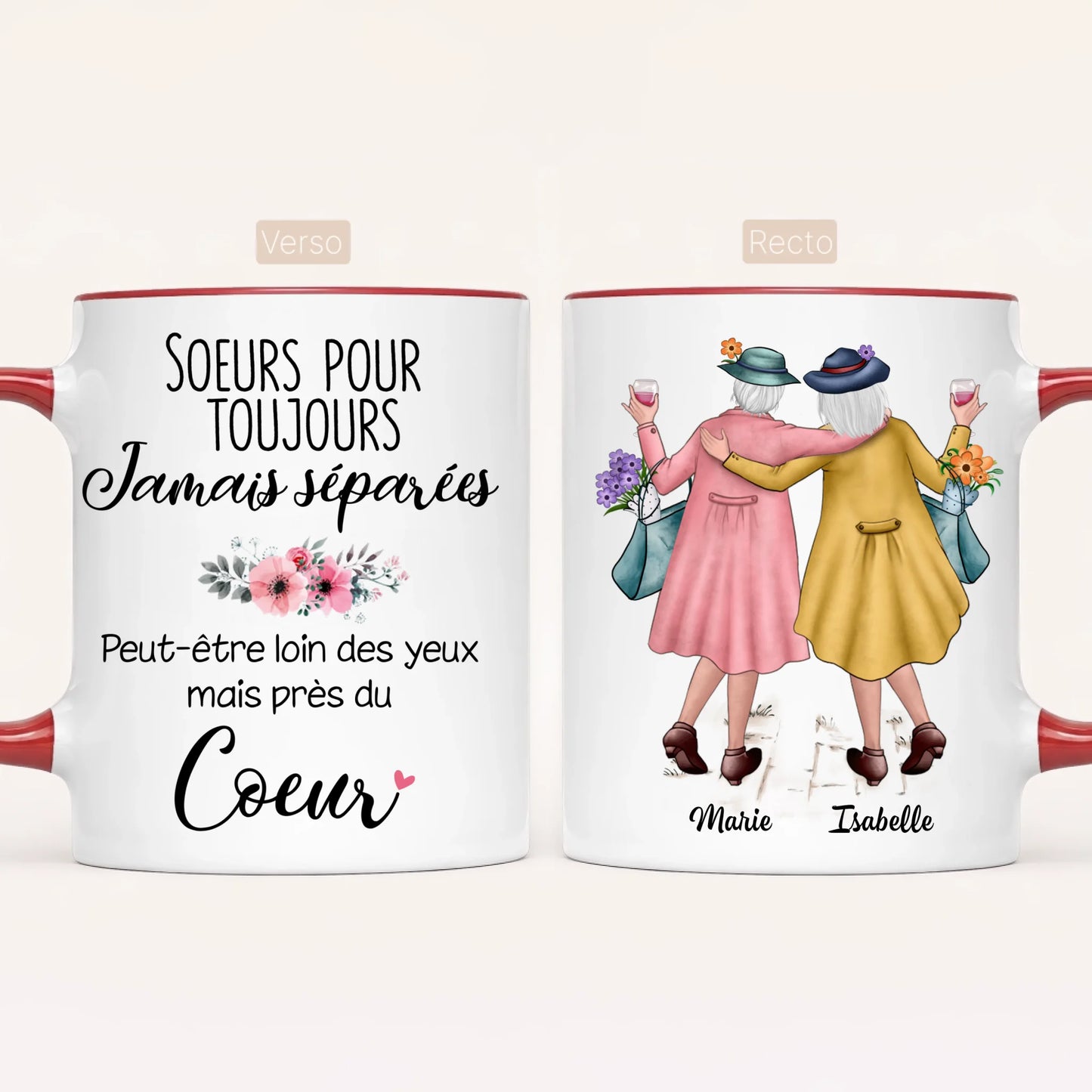 2 Soeurs Matures | Mug Personnalisé