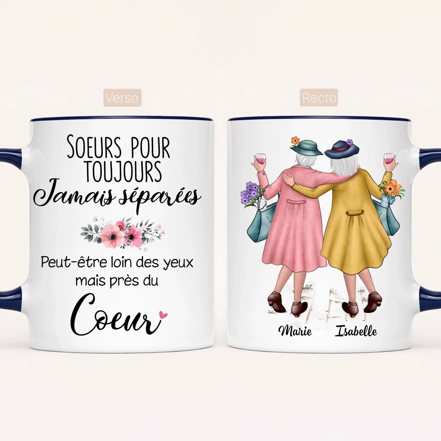 2 Soeurs Matures | Mug Personnalisé