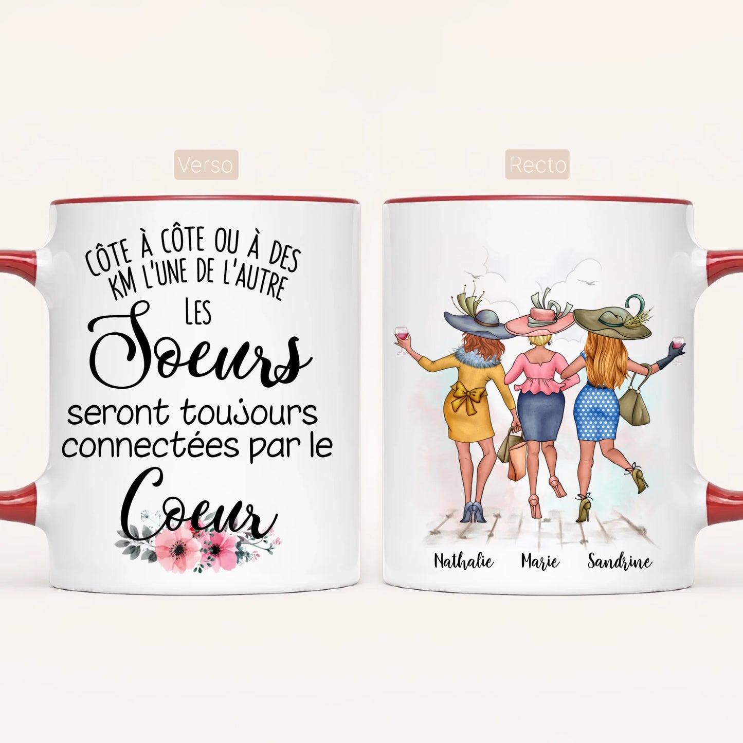 3 Soeurs Élégantes | Mug Personnalisé