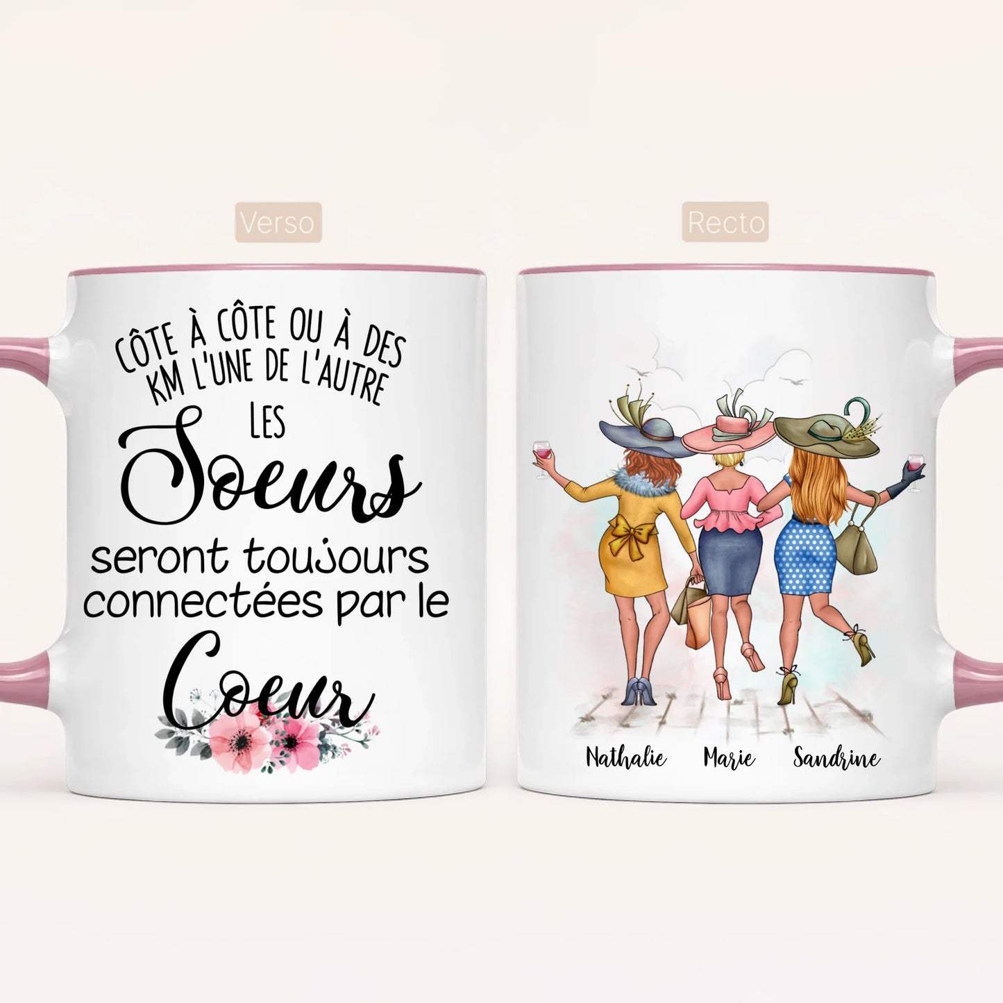 3 Soeurs Élégantes | Mug Personnalisé