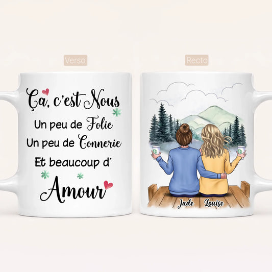 Jusqu'à 6 Meilleures Amies | Mug Personnalisé