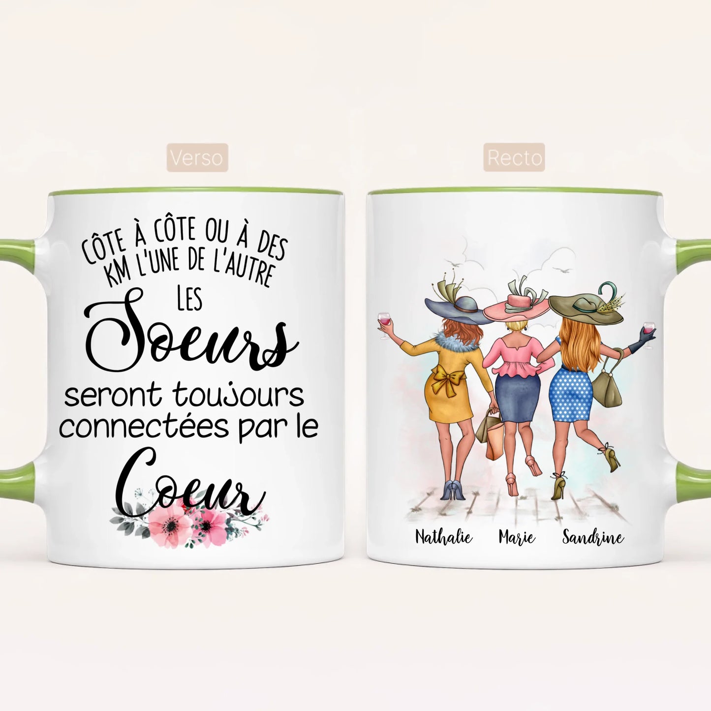 3 Soeurs Élégantes | Mug Personnalisé