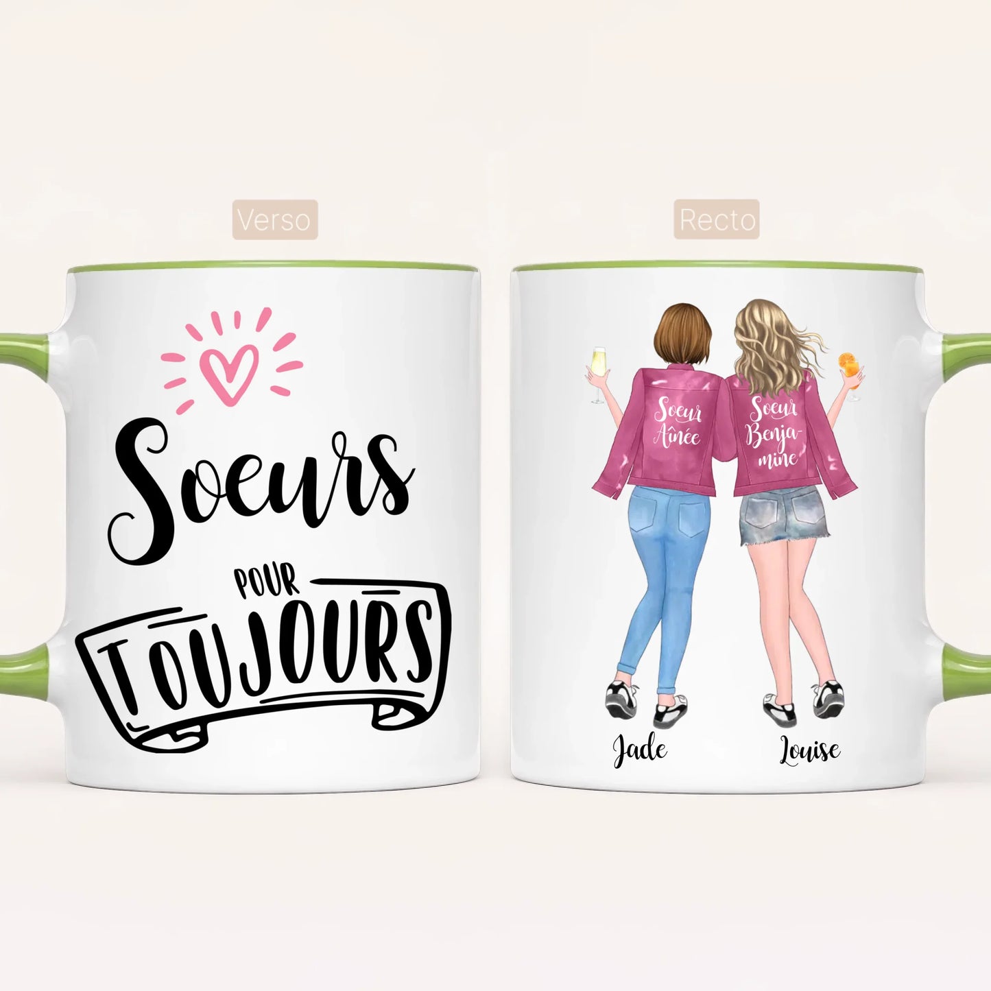 Jusqu'à 5 Soeurs | Mug Personnalisé