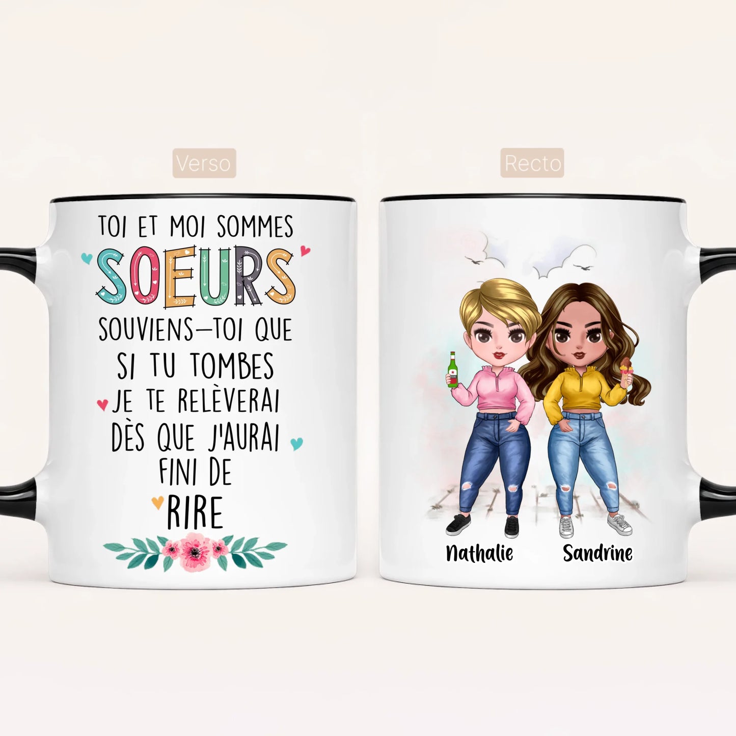 Jusqu'à 7 Soeurs | Mug Personnalisé