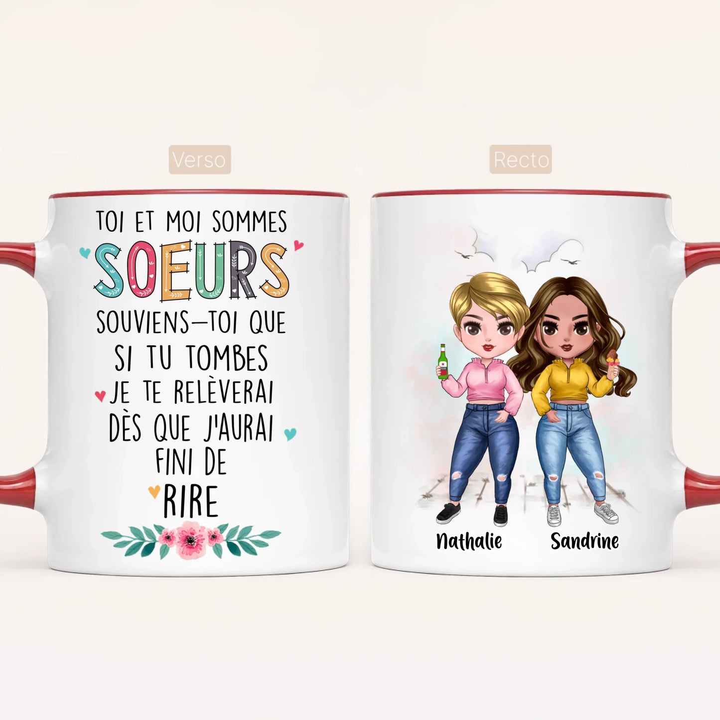 Jusqu'à 7 Soeurs | Mug Personnalisé