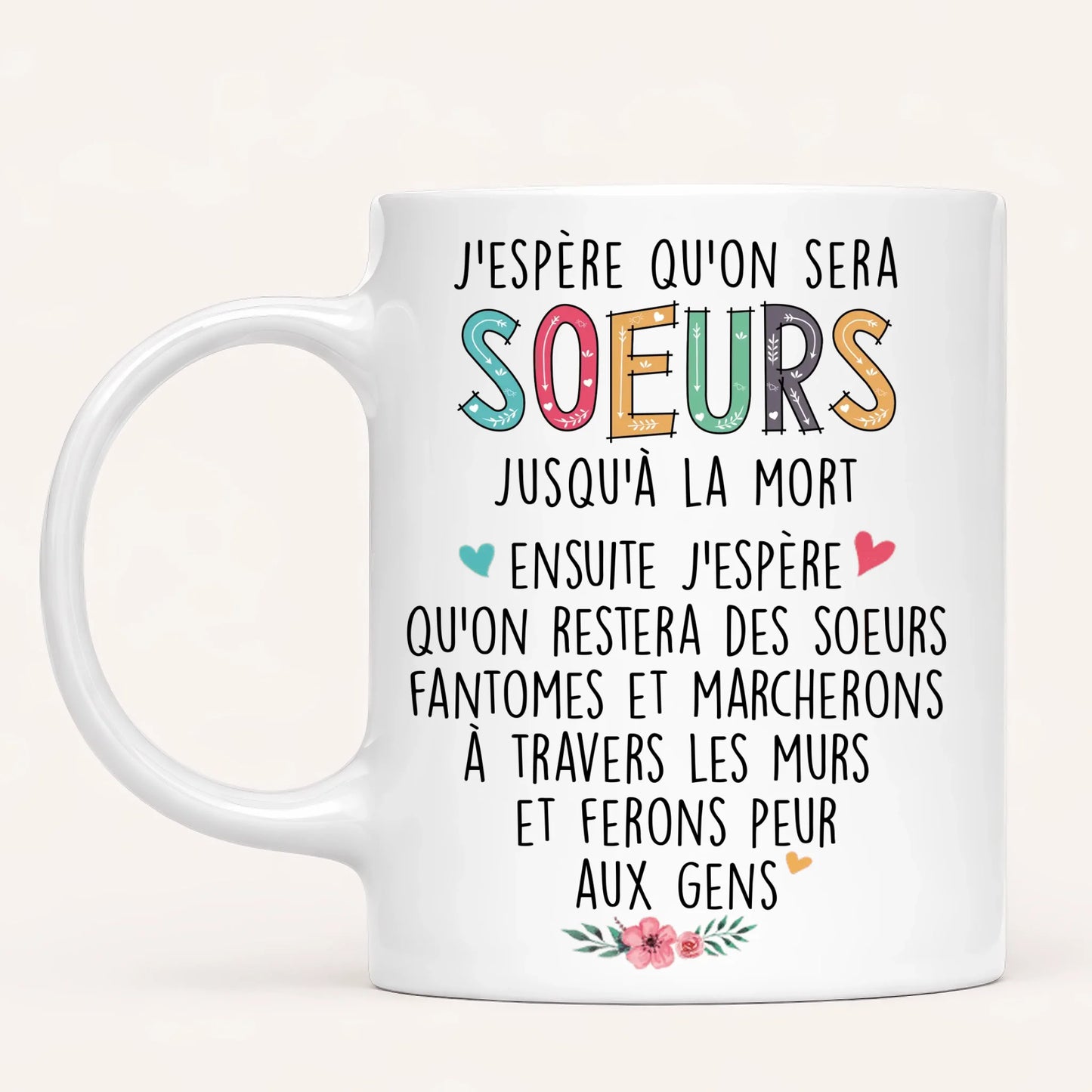 Jusqu'à 6 Soeurs | Mug Personnalisé