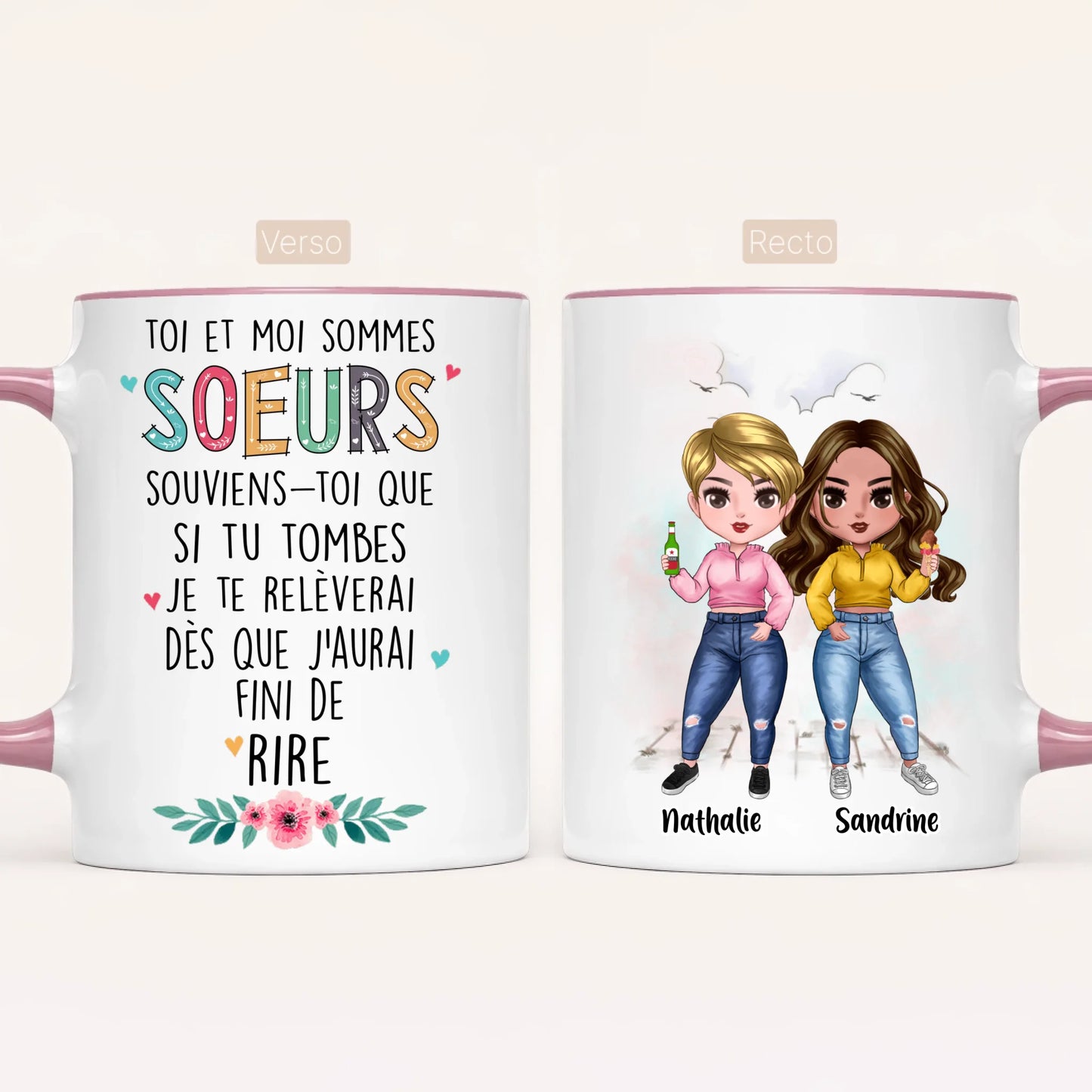 Jusqu'à 7 Soeurs | Mug Personnalisé