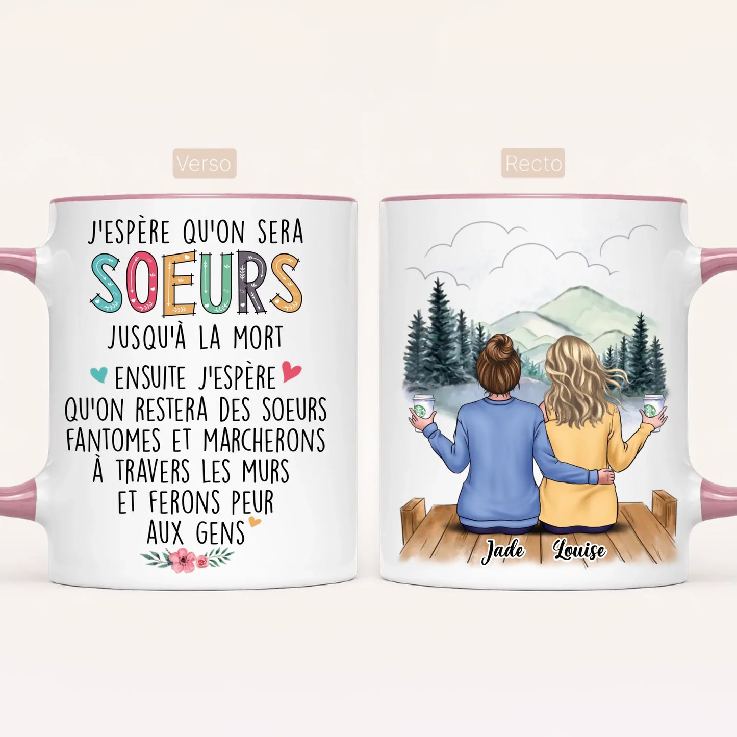 Jusqu'à 6 Soeurs | Mug Personnalisé