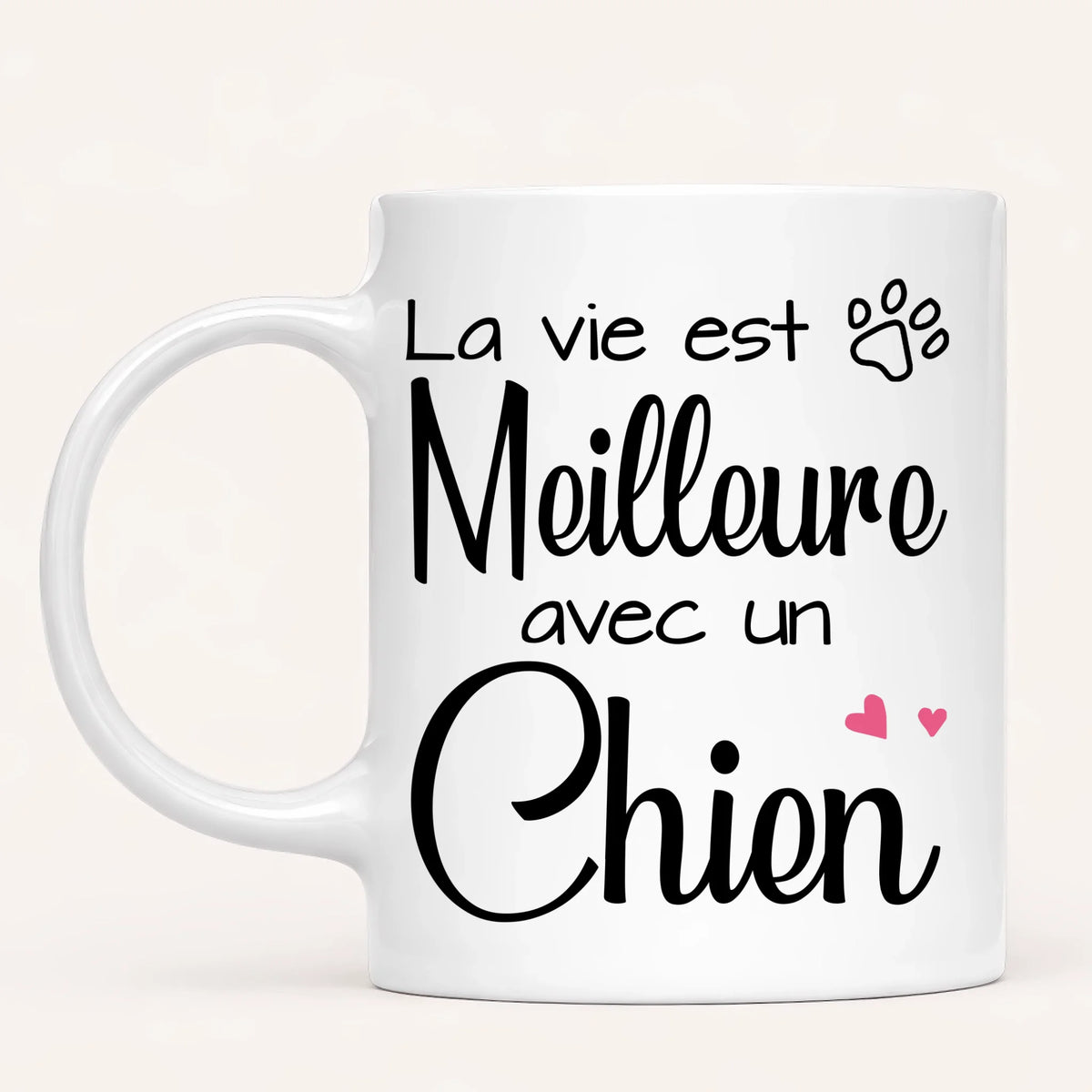 Femme & Jusqu'à 4 Chiens | Mug Personnalisé