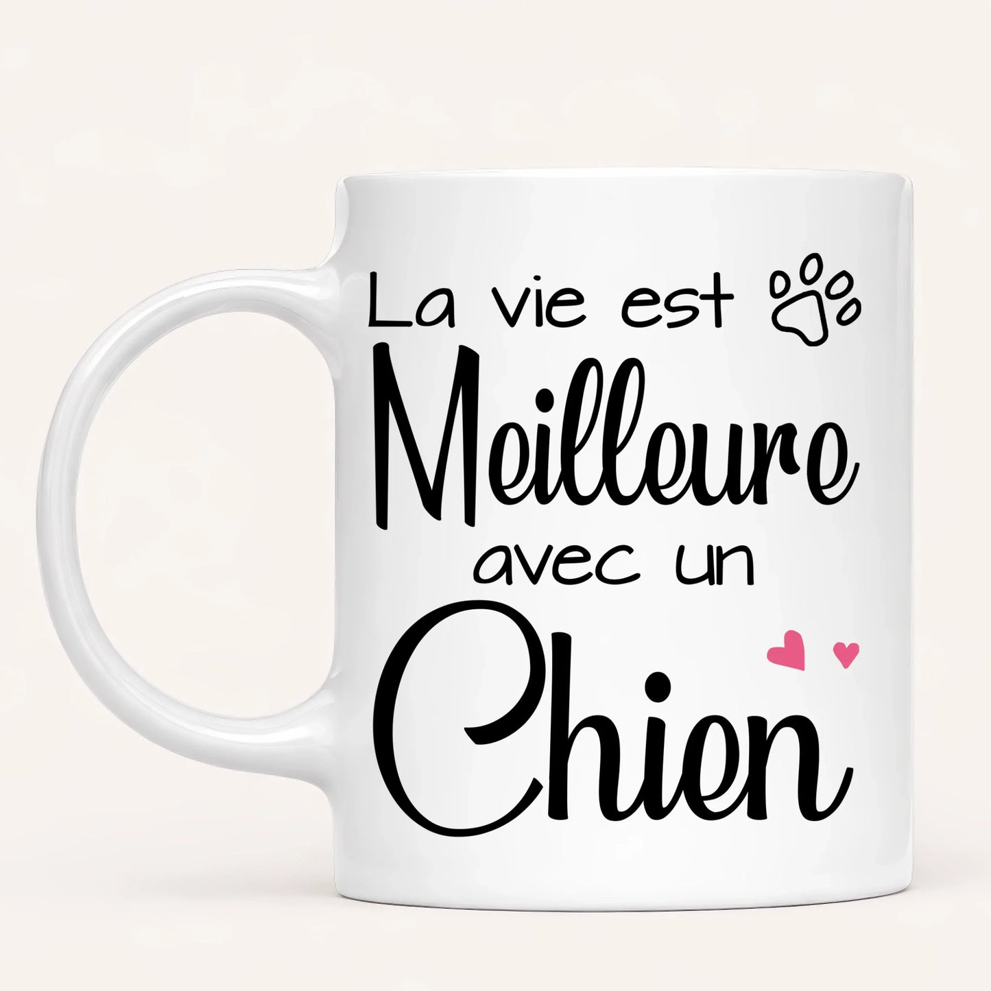 Femme & Jusqu'à 4 Chiens | Mug Personnalisé