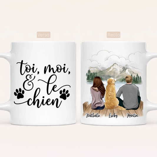 Couple & Chien | Mug Personnalisé