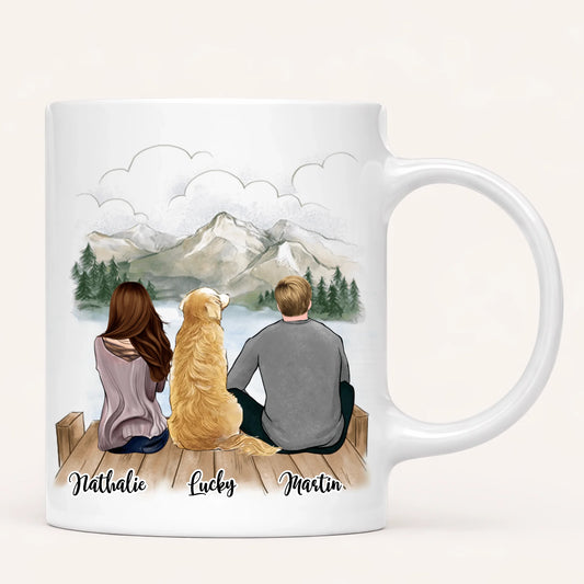 Couple & Chien | Mug Personnalisé