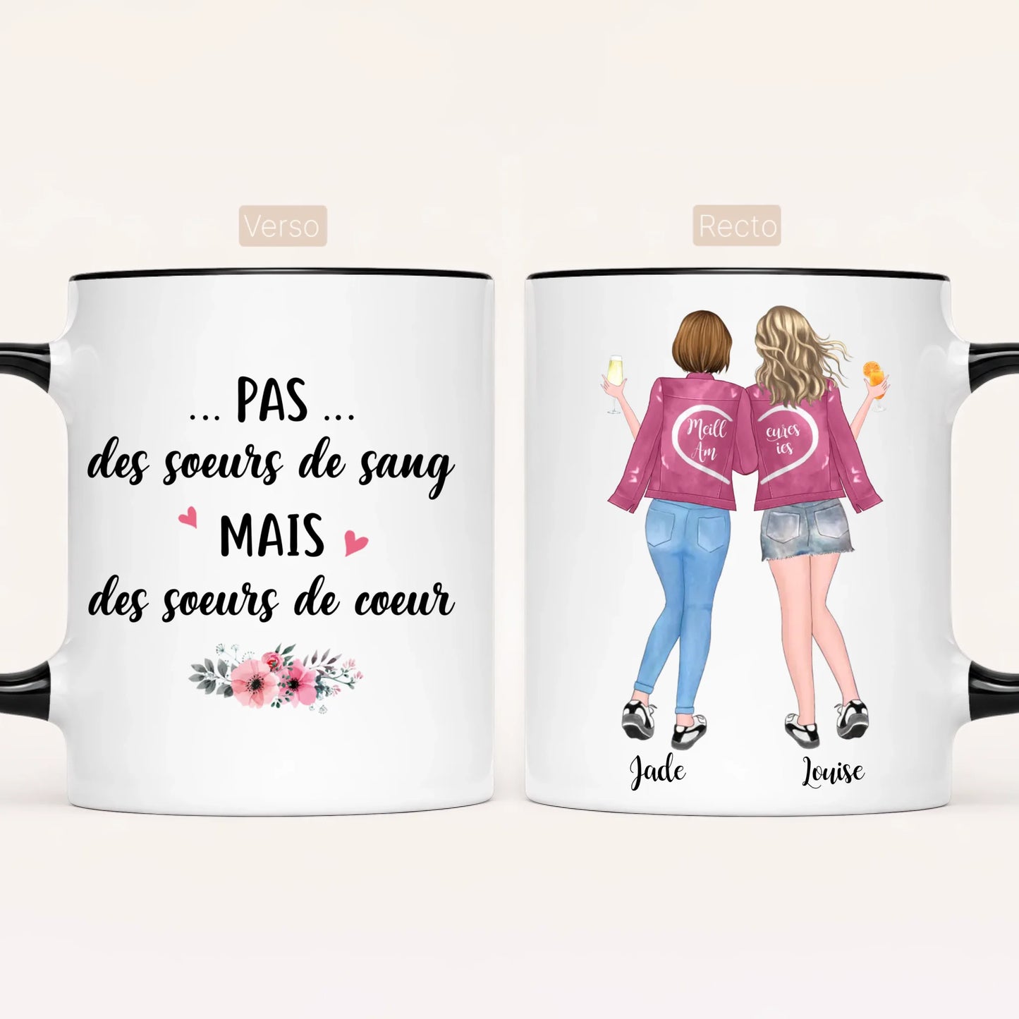 Jusqu'à 5 Meilleures Amies | Mug Personnalisé
