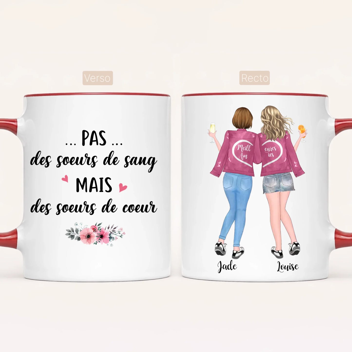 Jusqu'à 5 Meilleures Amies | Mug Personnalisé