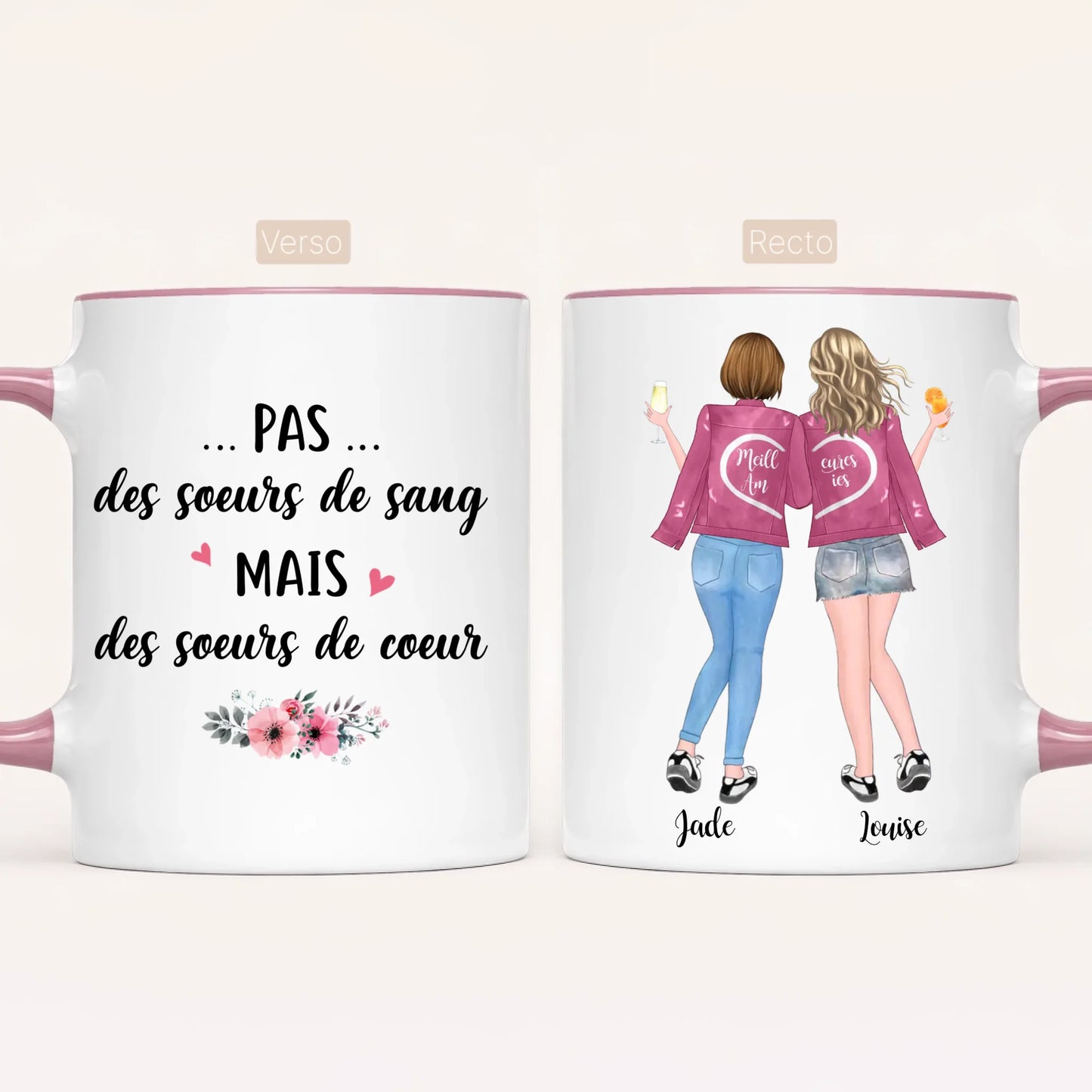Jusqu'à 5 Meilleures Amies | Mug Personnalisé
