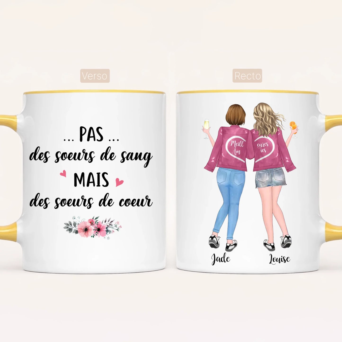 Jusqu'à 5 Meilleures Amies | Mug Personnalisé