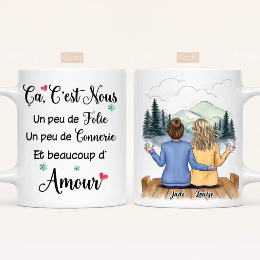Jusqu'à 6 Meilleures Amies | Mug Personnalisé