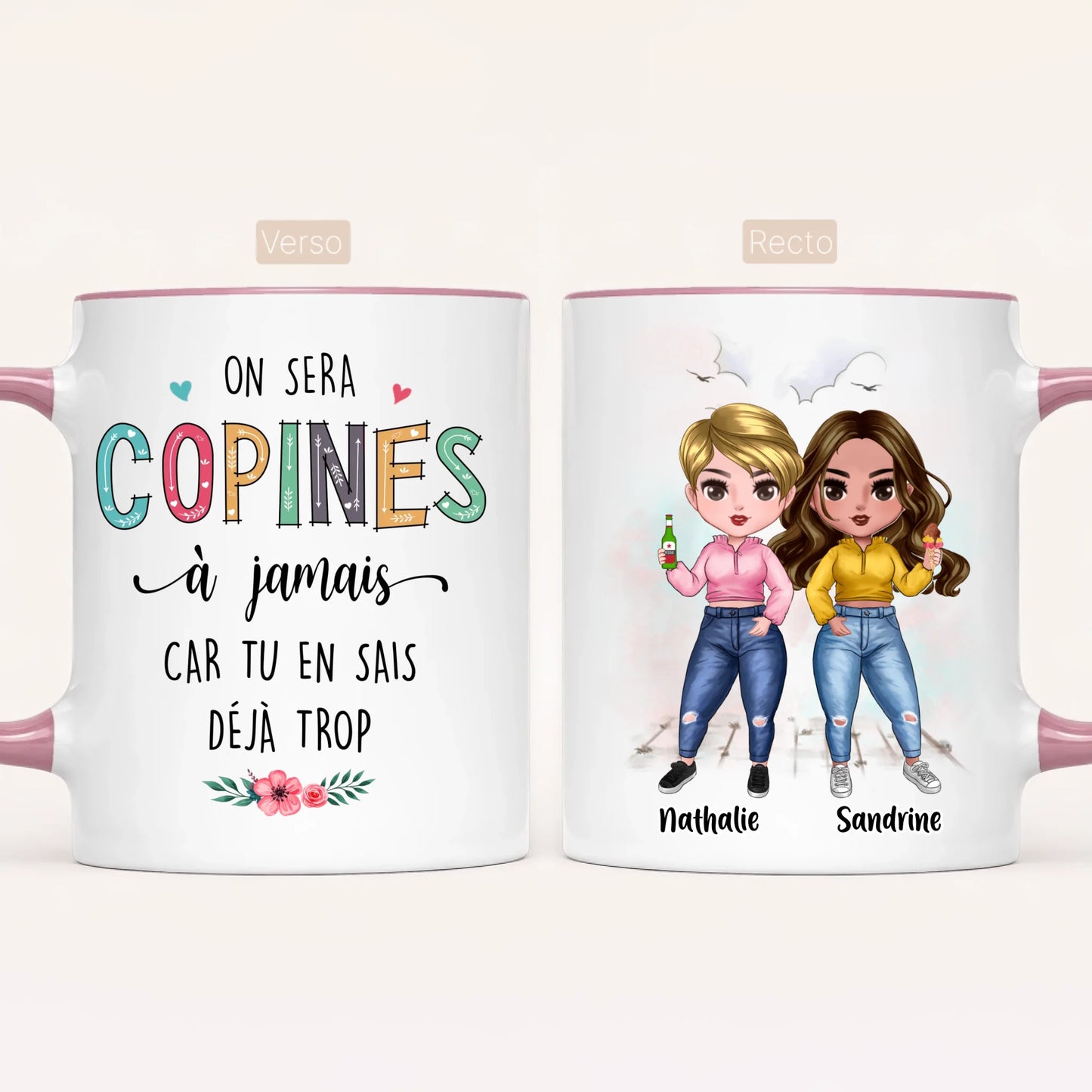 Jusqu'à 7 Amies | Mug Personnalisé