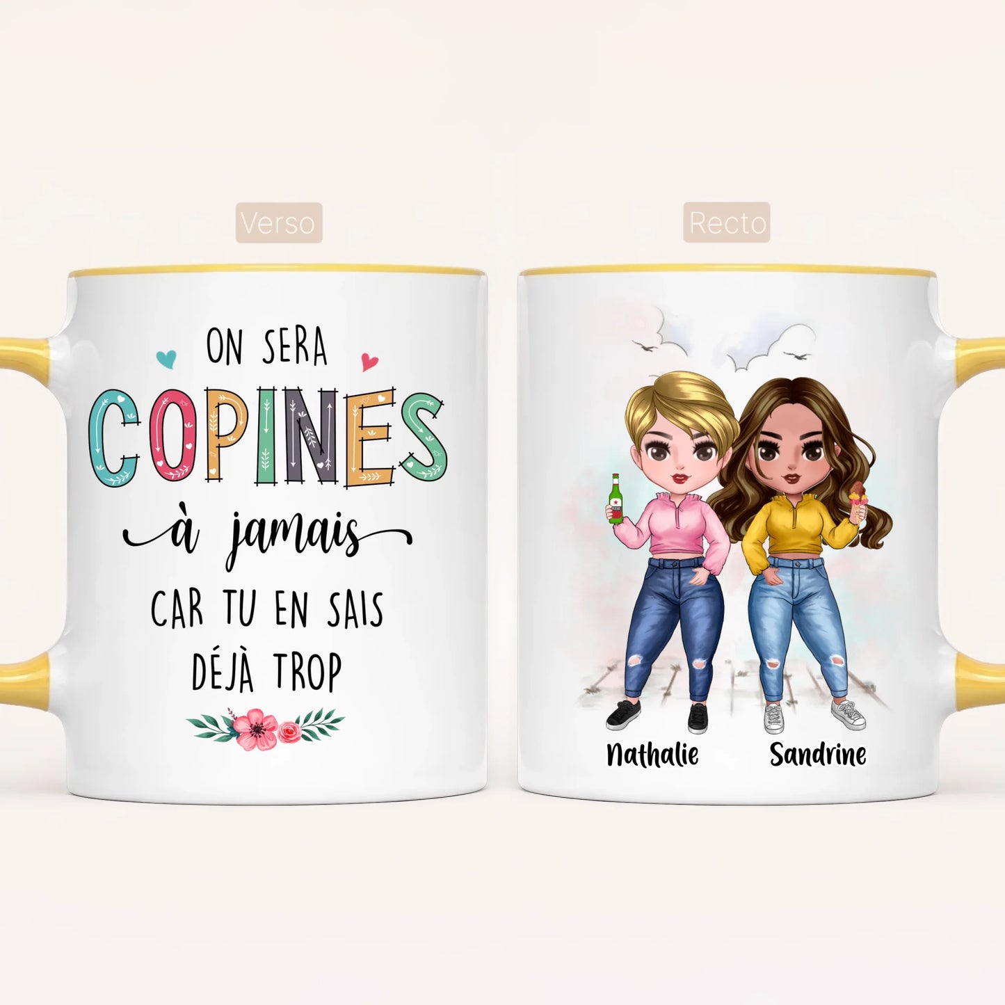 Jusqu'à 7 Amies | Mug Personnalisé