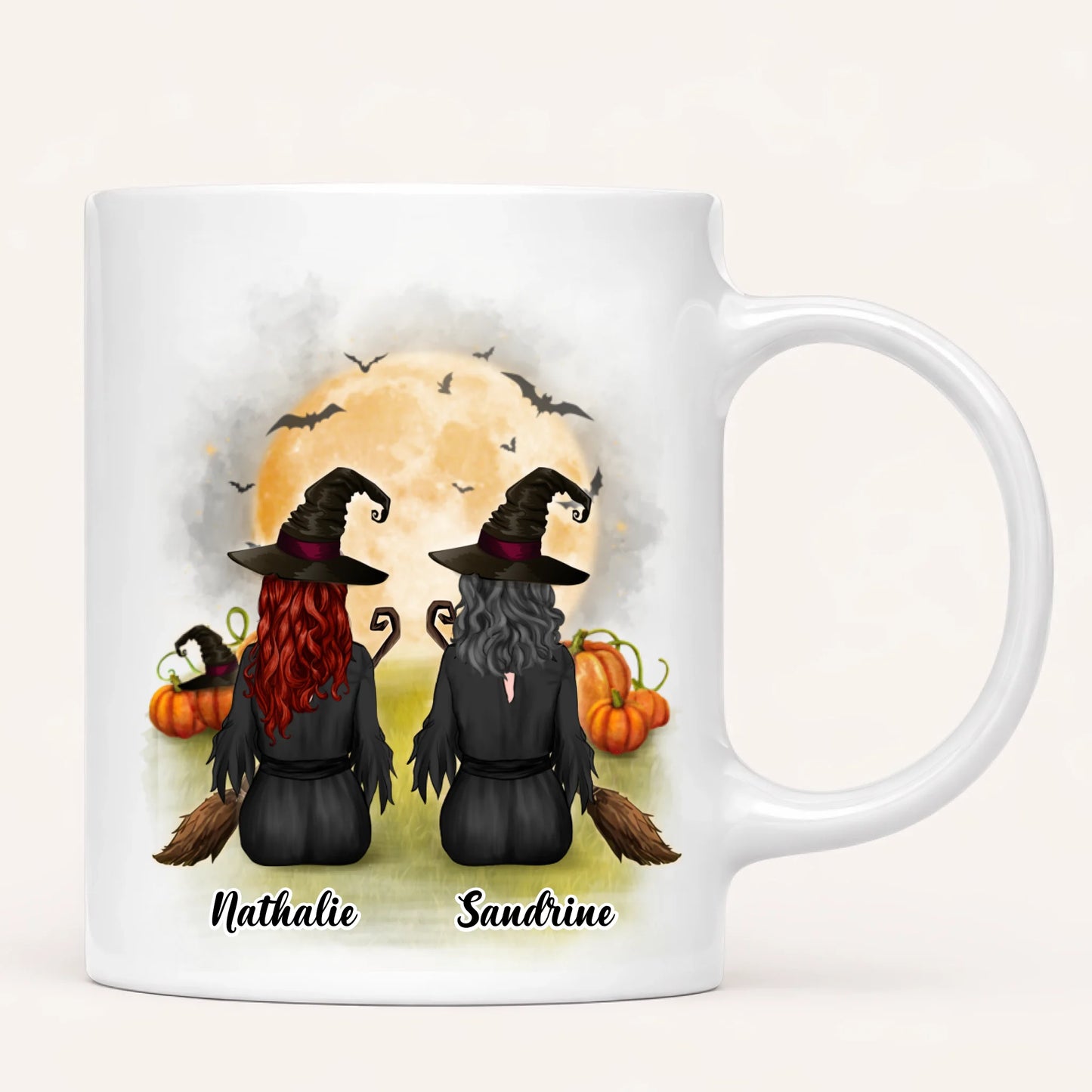 2 Filles à Halloween | Mug Personnalisé