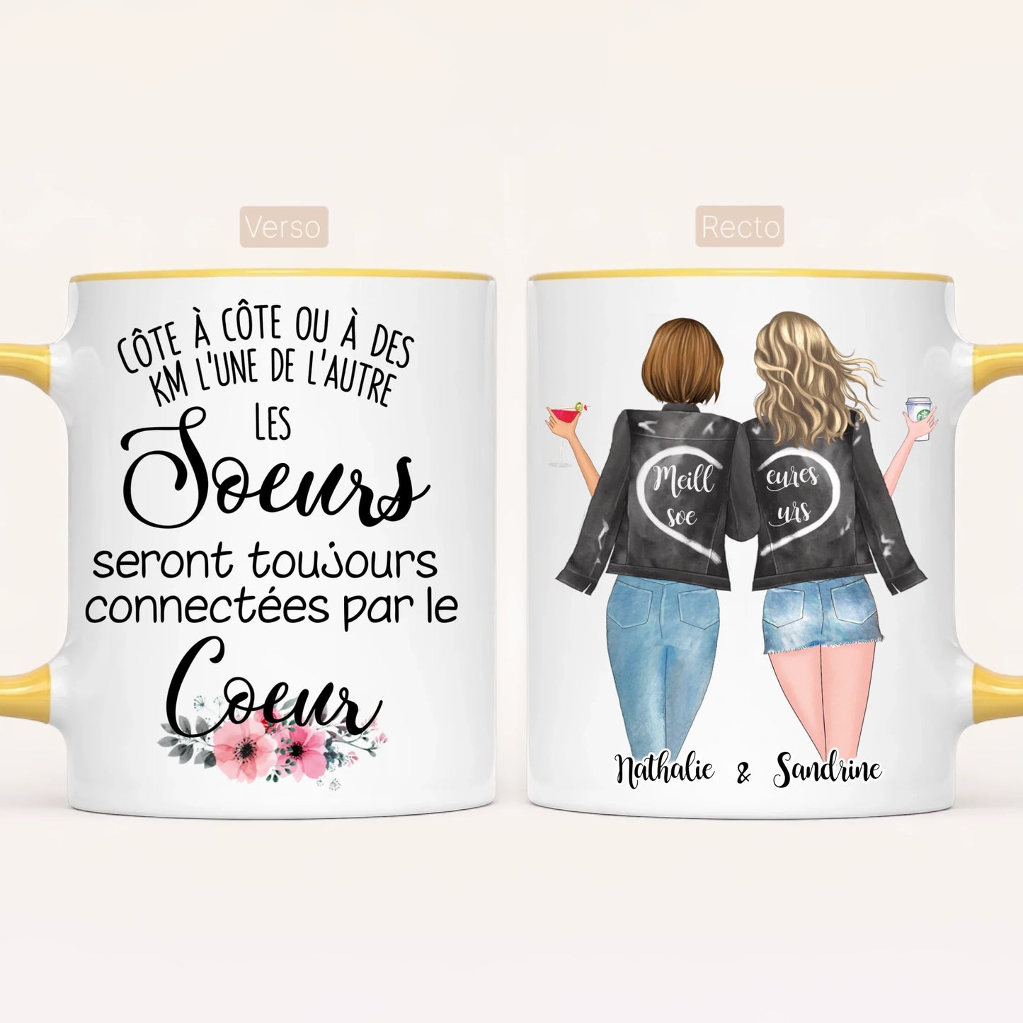 Jusqu'à 4 Soeurs | Mug Personnalisé