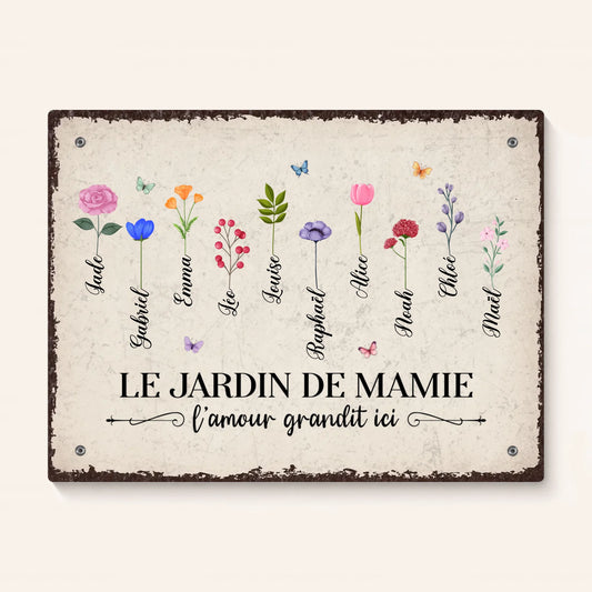 Plaque Jardin Personnalisée | L’Amour Grandit Ici