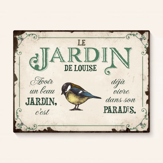 Plaque de Jardin Personnalisée | Le Jardin de