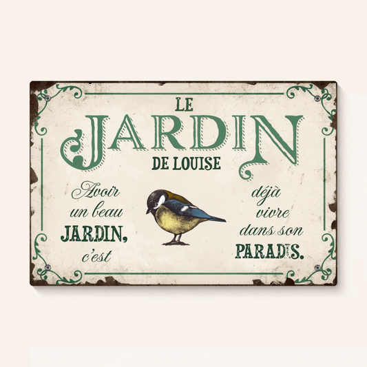 Plaque de Jardin Personnalisée | Le Jardin de