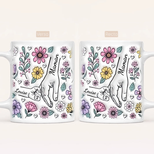 [Effet d'impression 3D] Mug personnalisé mamie v2