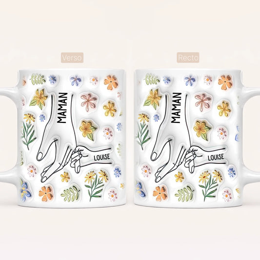 [Effet d'impression 3D] Mug personnalisé mamie v4