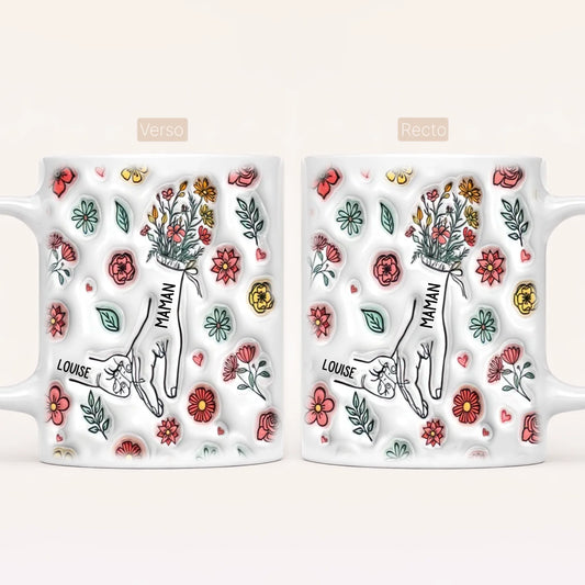 [Effet d'impression 3D] Mug personnalisé mamie v3